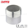 Stainless Steel Half Thread Round Pipe Nipple